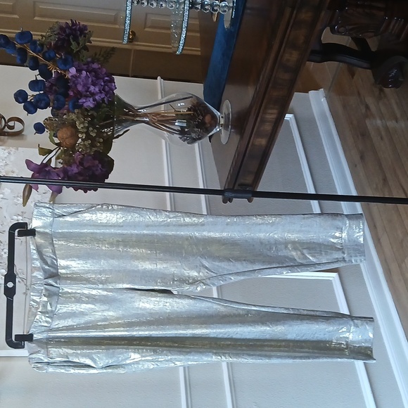 NWT Metallic Print Skinny Jogger Pants By Ashley Stewart. Size 3X - Picture 5 of 17